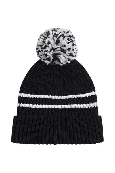 Cappello con pom-pom nero e bianco per bambini New Balance AC0569L NB 