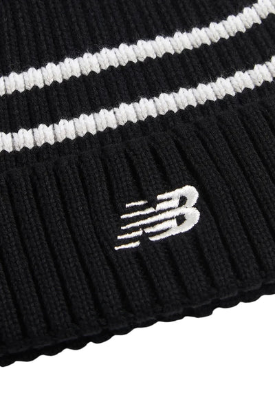 Cappello con pom-pom nero e bianco per bambini New Balance AC0569L NB 