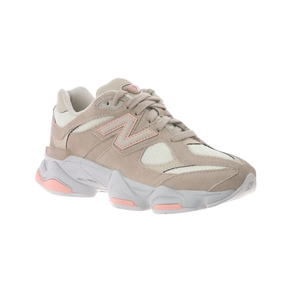 Sneakers beige con dettagli salmone per bambini New Balance G9060 3C7 