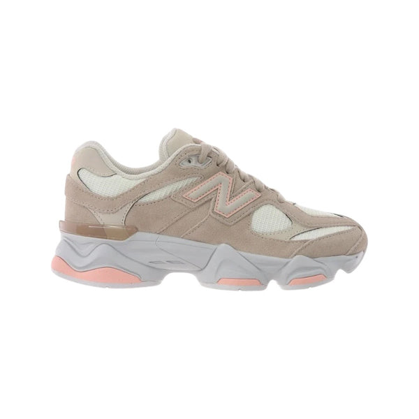 Sneakers beige con dettagli salmone per bambini New Balance G9060 3C7 
