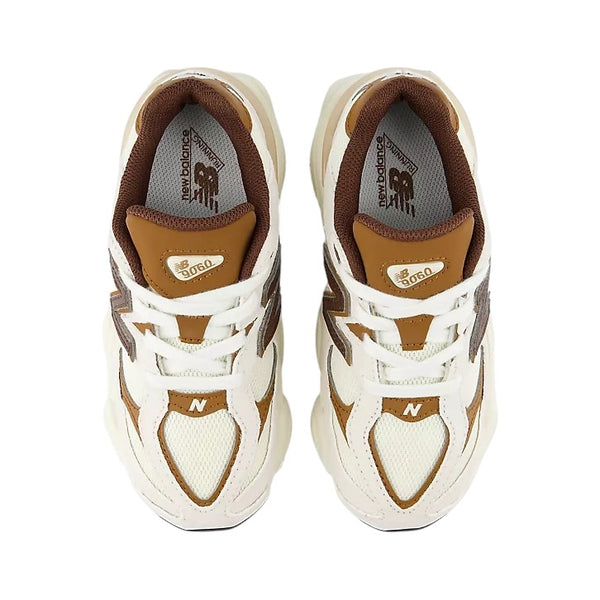 Sneakers beige e cioccolato per bambini New Balance P9060 2HQ 