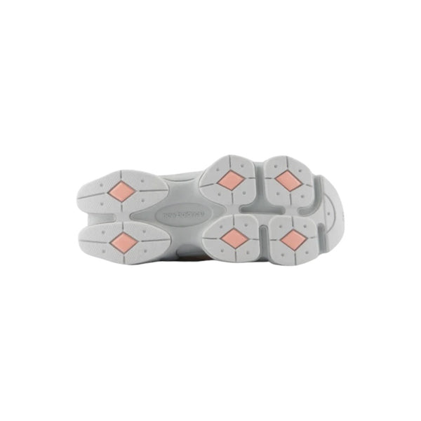 Sneakers beige con dettagli salmone per neonati e bambini New Balance P9060 3IL 