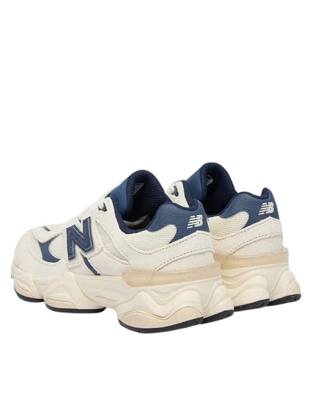 Sneakers 9060 panna e blu per bambini New Balance P9060 5NF 