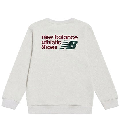 Felpa grigio chiaro per bambini New Balance YT62L7E4 AHH 
