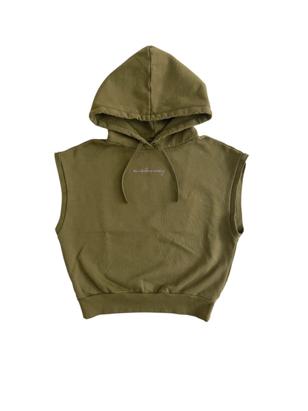Felpa verde militare per bambini Nine in the morning 9JF26 JGO08GRIC U93 