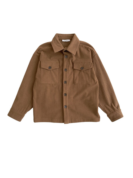 Camicia in velluto a coste cammello per bambino Paolo Pecora PP4501 CAMME 