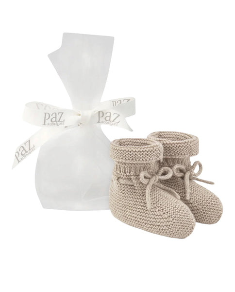 Scarpa in maglia beige per neonati PAZ RODRIGUEZ 12710 73 