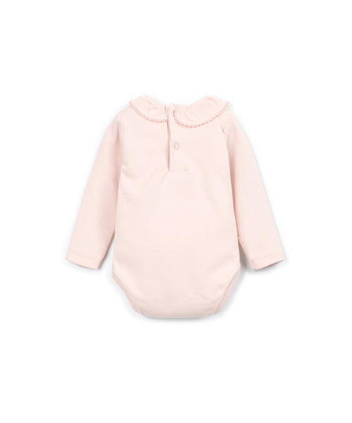 Body rosa con colletto per neonata Play up 0AT11200 P4149 