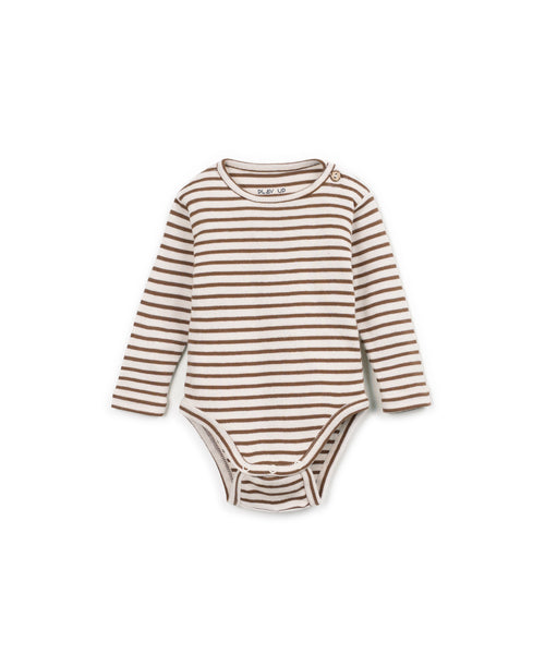 Body a righe panna e marrone per neonati Play up 0AT11201 R380B 
