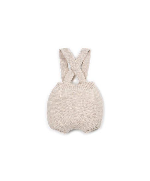 Salopette in maglia beige per neonata Play up 0AT11508 P0092 