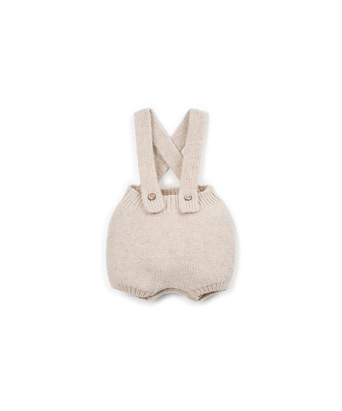 Salopette in maglia beige per neonata Play up 0AT11508 P0092 