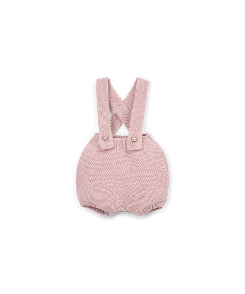Salopette rosa in maglia per neonata Play up 0AT11508 P4151 