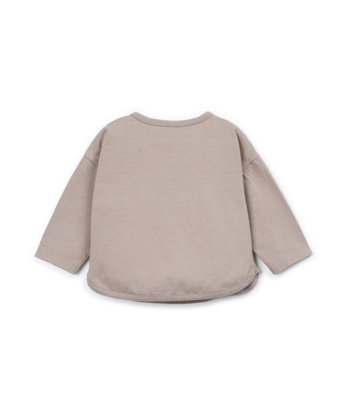 T-shirt nocciola con taschino per neonato Play up 1AT10900 P8084 