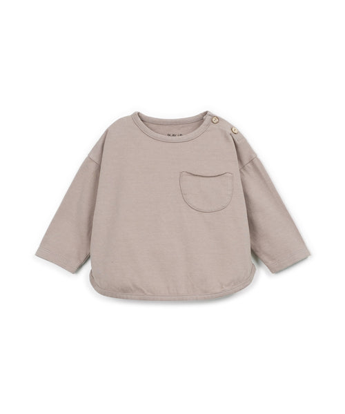 T-shirt nocciola con taschino per neonato Play up 1AT10900 P8084 