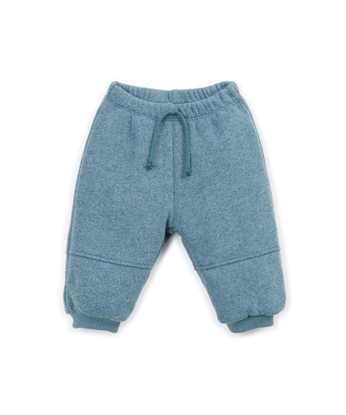 Pantalone in felpa ottanio per neonato Play up 1AT10907 P6188 