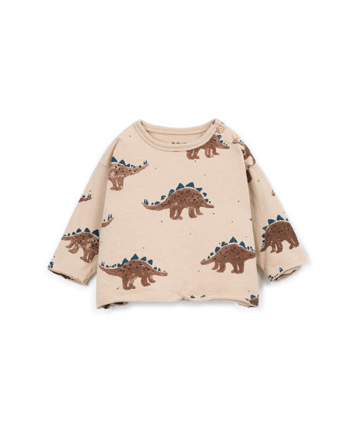 T-shirt sabbia con stampa all over per neonato Play up 1AT11005 E820N 