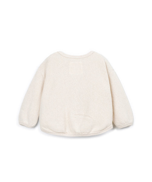 Maglia panna con ricamo per neonato Play up 1AT11350 P0091 