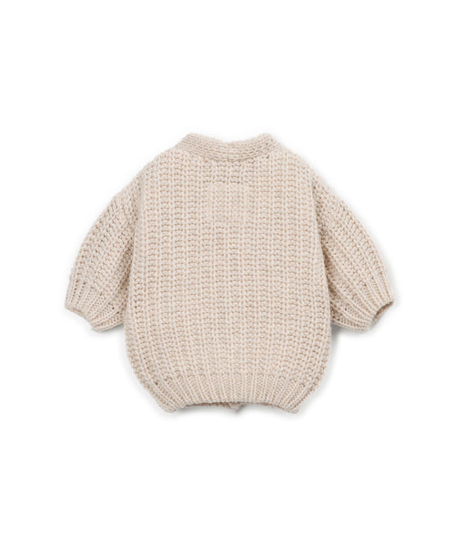 Cardigan beige per neonato Play up 1AT11403 P0092 