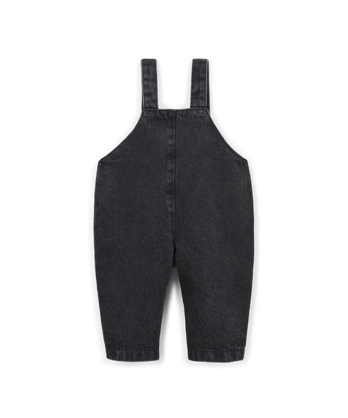 Salopette in denim nero per neonato Play up 1AT11503 D006 