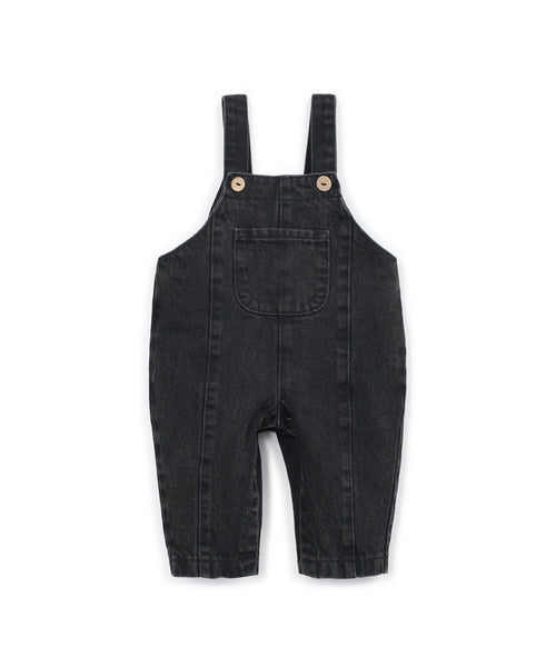 Salopette in denim nero per neonato Play up 1AT11503 D006 