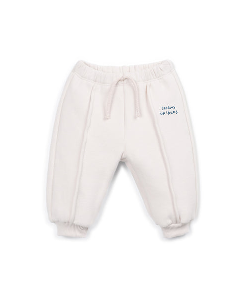 Pantalone in felpa panna per neonato Play up 1AT11601 P0091 