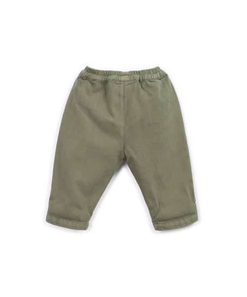 Pantalone verde oliva per neonato Play up 1AT11604 P7221 