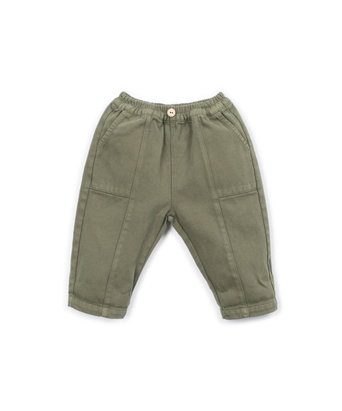 Pantalone verde oliva per neonato Play up 1AT11604 P7221 