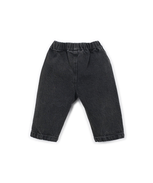 Jeans in denim nero per neonato Play up 1AT11610 D006 