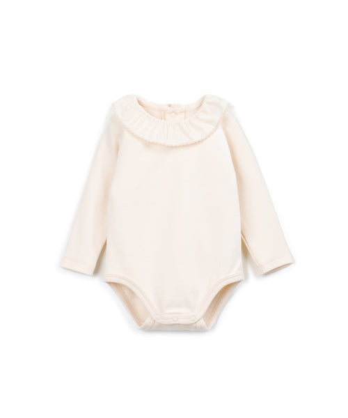 Body panna con colletto per neonata Play up 2AT10902 P0091 