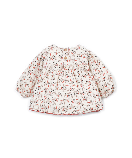 Blusa bianca con stampa all over per neonata Play up 2AT11251 E832N 