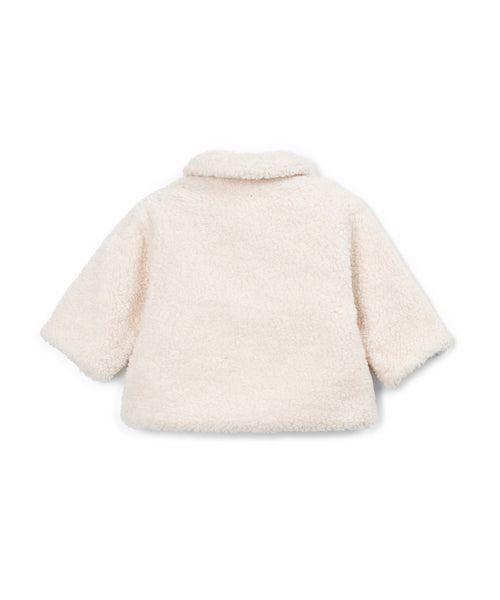Cappotto teddy panna per neonata Play up 2AT11401 P0091 