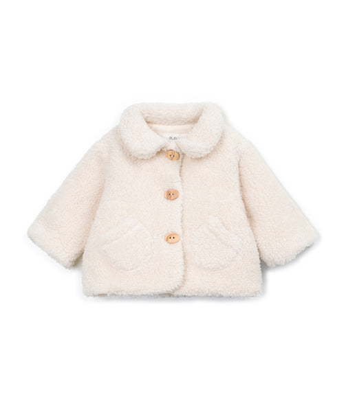Cappotto teddy panna per neonata Play up 2AT11401 P0091 