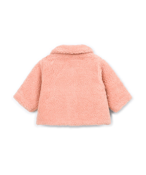 Cappotto teddy pesca per neonata Play up 2AT11401 P4151 