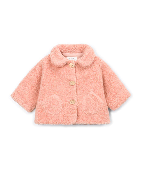 Cappotto teddy pesca per neonata Play up 2AT11401 P4151 