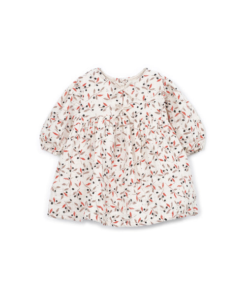 Abito bianco con stampa all over per neonata Play up 2AT11455 E832N 