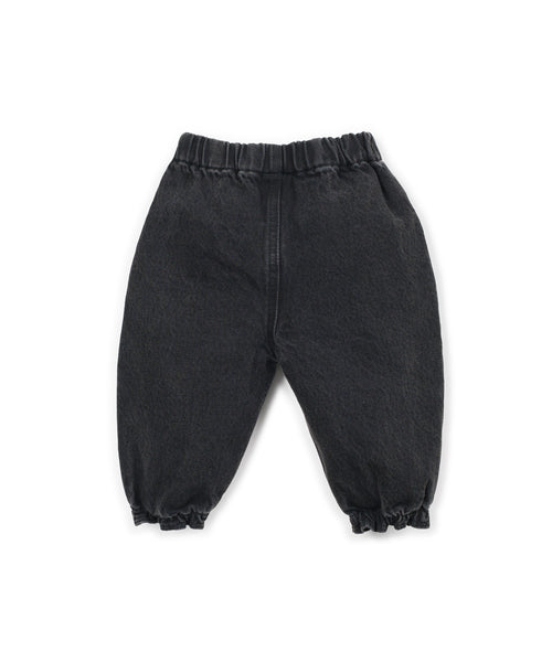 Jeans in denim nero per neonata Play up 2AT11605 D006 