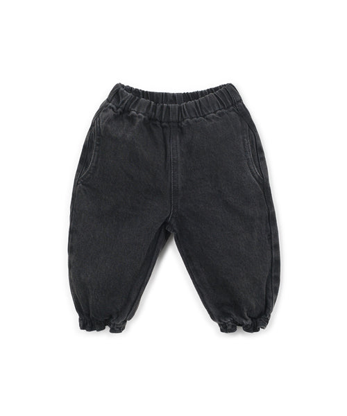 Jeans in denim nero per neonata Play up 2AT11605 D006 