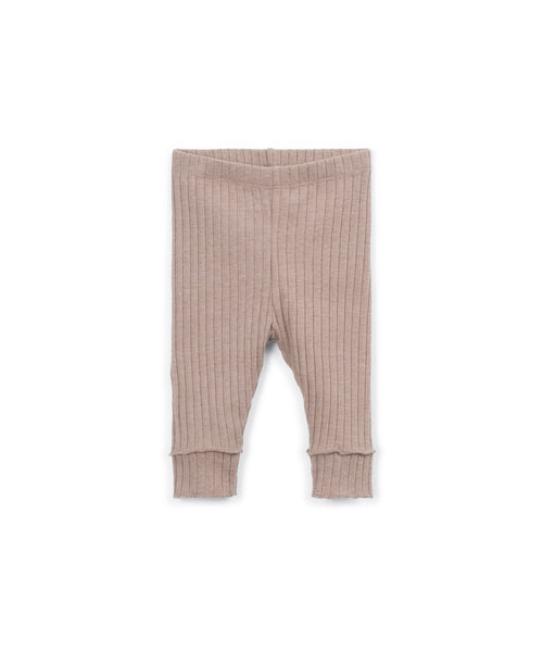 Leggings nocciola a costine per neonata Play up 2AT11650 P8084 