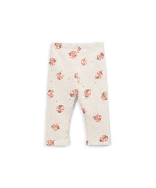 Leggings in maglia con stampa all over per neonata<BR/> Play up 2AT11651 E811N 
