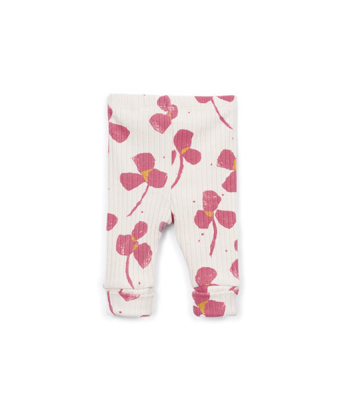 Leggings panna con stampa all over per neonata Play up 2AT11653 E812N 