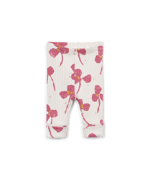 Leggings panna con stampa all over per neonata Play up 2AT11653 E812N 