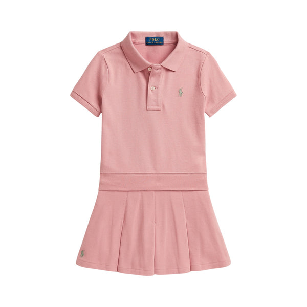 Set rosa polo + gonna per neonata e bambina Ralph Lauren Kids 312B19943002 ROSE 
