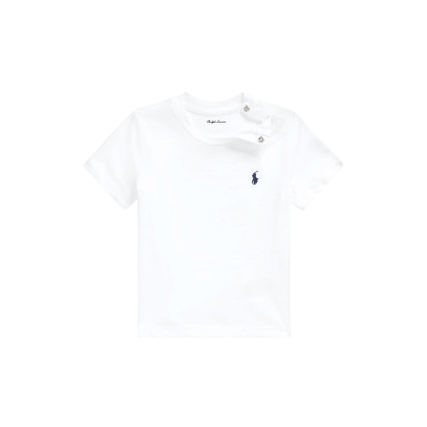 T-shirt bianca con logo per neonato Ralph Lauren Kids 320832904033 WHITE 