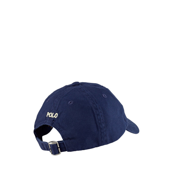 Cappello blu con visiera e logo per neonato e bambino Ralph Lauren Kids 322552489004 NEWPORT NAVY 