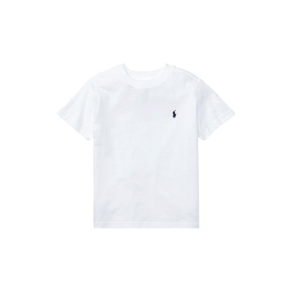 T-shirt bianca con logo per neonato e bambino Ralph Lauren Kids 322832904035 WHITE 