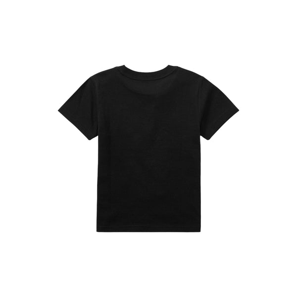 T-shirt nera con logo per neonato e bambino Ralph Lauren Kids 322832904036 BLACK 