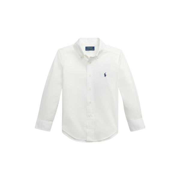 Camicia bianca con logo per neonato e bambino Ralph Lauren Kids 322952199001 WHITE 