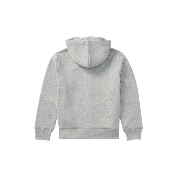 Felpa grigia con cappuccio con logo per bambino Ralph Lauren Kids 323547626002 HEATHER 