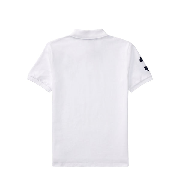 Polo bianca con logo per bambino Ralph Lauren Kids 323670257006 WHITE 