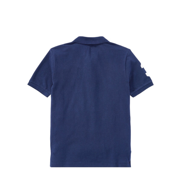 Polo blu con logo per bambino Ralph Lauren Kids 323670257014 REFINED NAVY 